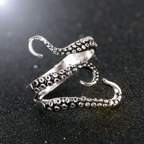 NWOT Silver Octopus Ring - Picture 4 of 11